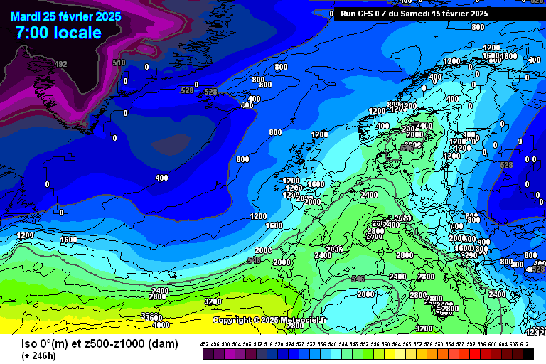 Balearsmeteo - Modelo GFS - Cota de Nieve